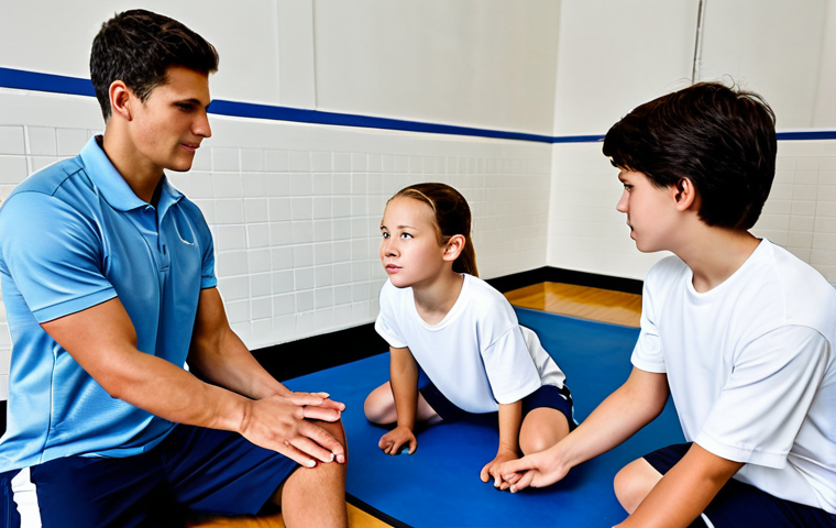 스포츠재활사 커리어 상담 - Rehabilitation Clinic Scene**
"A bright and modern sports rehabilitation clinic, featuring a physic... 스포츠재활사 커리어 상담 - Rehabilitation Clinic Scene**
"A bright and modern sports rehabilitation clinic, featuring a physic...