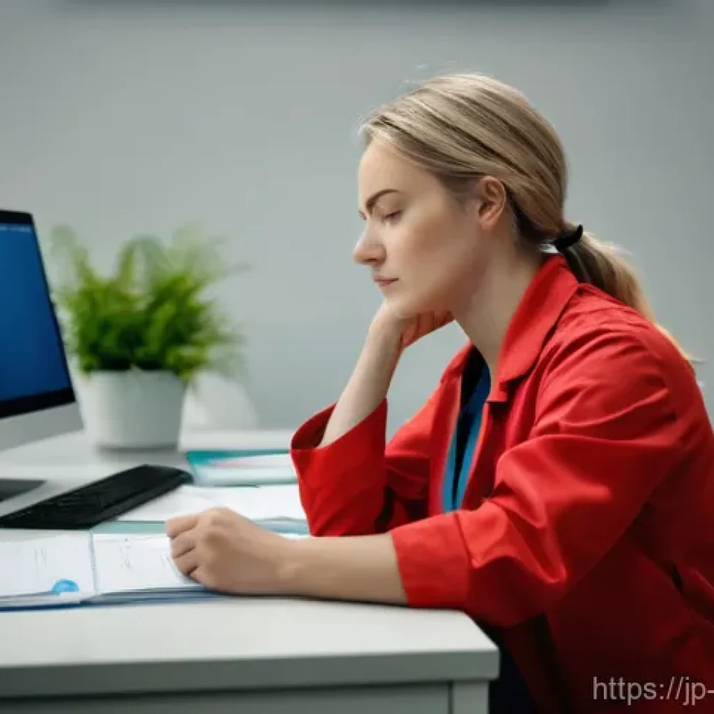 스포츠재활사의 스트레스 관리법 - **"Early Signs of Burnout in a Sports Rehabilitation Therapist"**
Generate an image of a young t...